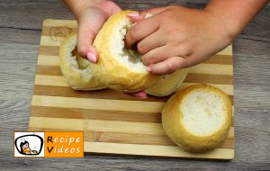 Filled Bread Rolls recipe, prepping Filled Bread Rolls step 1