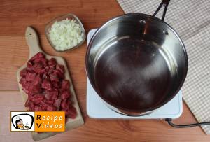 Goulash soup recipe, prepping Goulash soup step 1