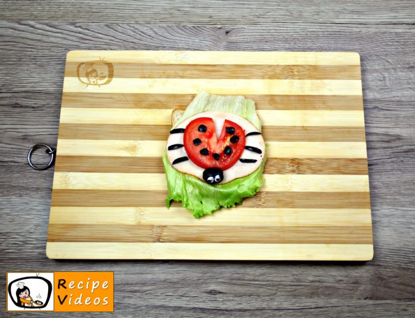 Ladybug Sandwich recipe, prepping Ladybug Sandwich step 5