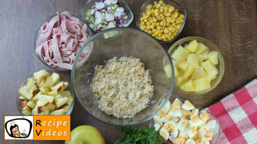 Layer Salad recipe, prepping Layer Salad step 2