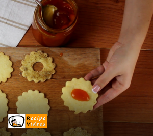 Linzer cookies recipe, prepping Linzer cookies step 8