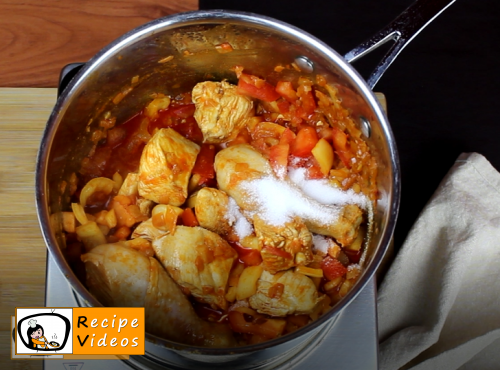 Paprika chicken with sour cream recipe, prepping Paprika chicken with sour cream step 5