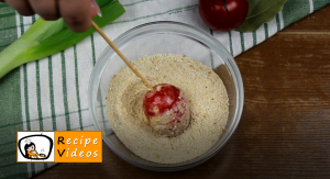 Breaded tomato nibbles recipe, prepping Breaded tomato nibbles step 8