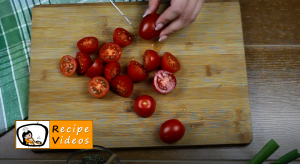 Breaded tomato nibbles recipe, prepping Breaded tomato nibbles step 1