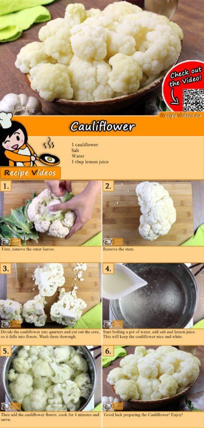 Cauliflower recipe with video