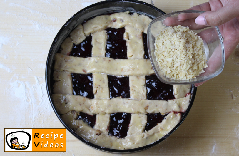 Linzer Cake recipe, prepping Linzer Cake step 5