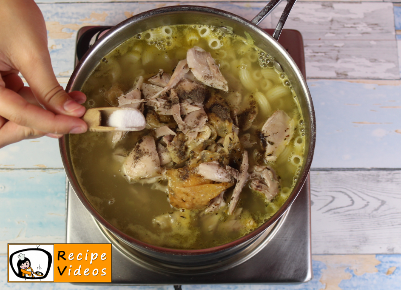 Roasted Chicken Noodle Soup recipe, how to make Roasted Chicken Noodle Soup step 4