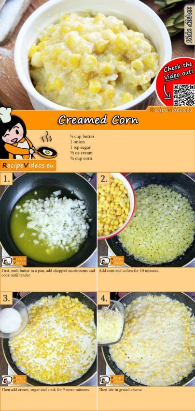 Creamed Corn recipe with video