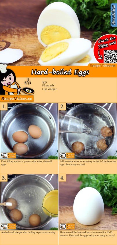 Hard-boiled Eggs recipe with video