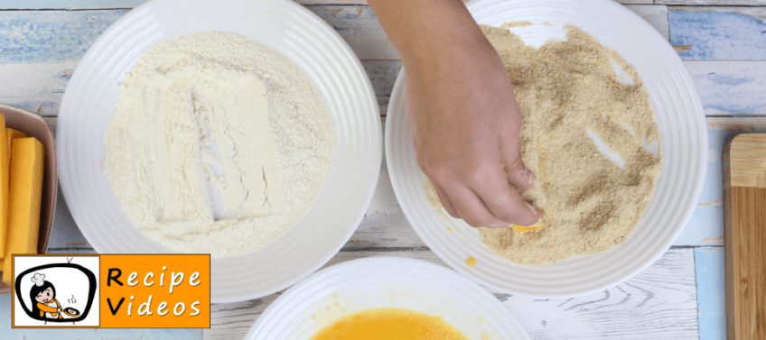 Cheddar Sticks recipe, prepping Cheddar Sticks step 2